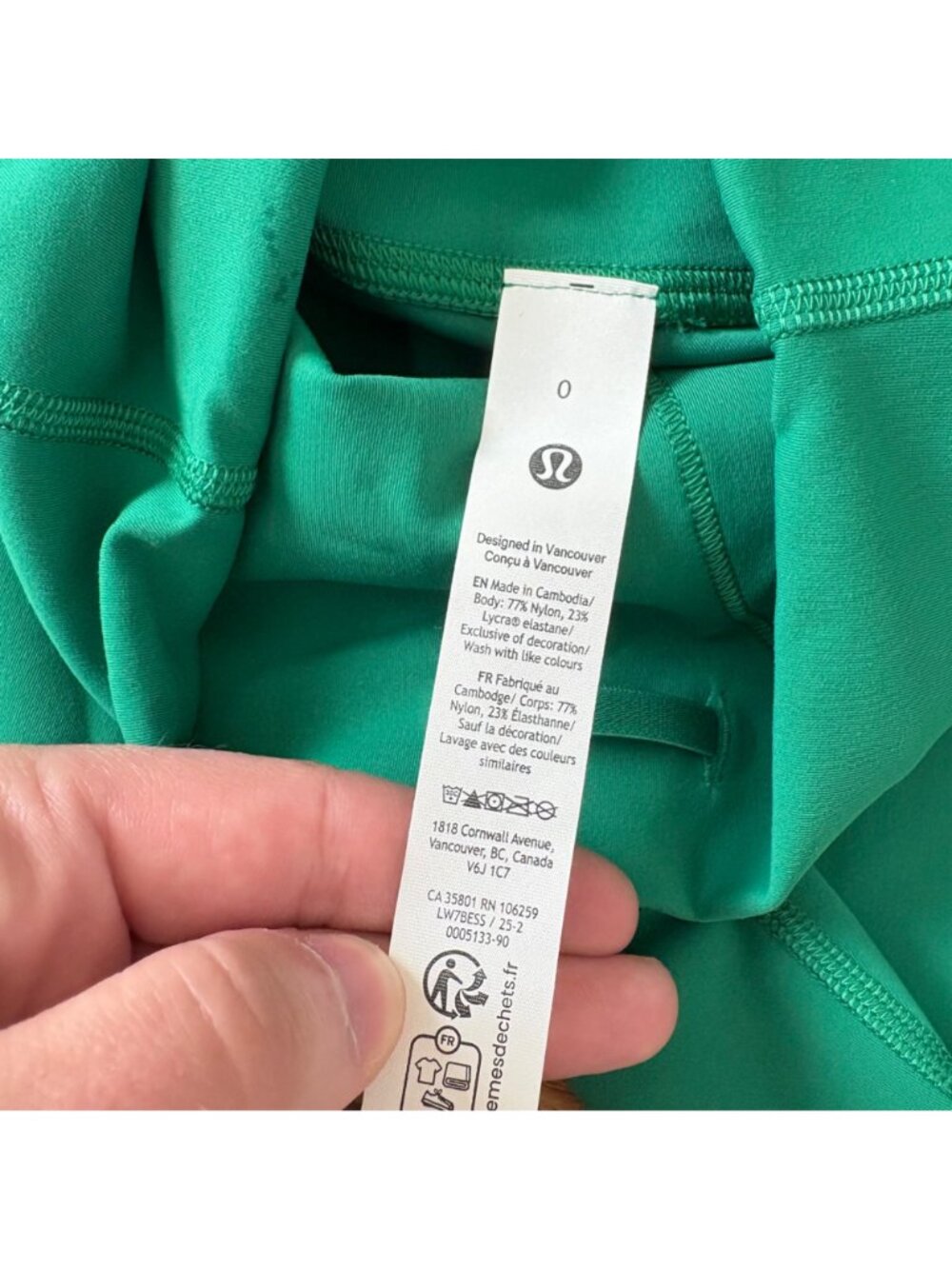 Lululemon Athletic Wunder Train High Rise Short 6” Raceway Green NWT Size 0 - Picture 7 of 8